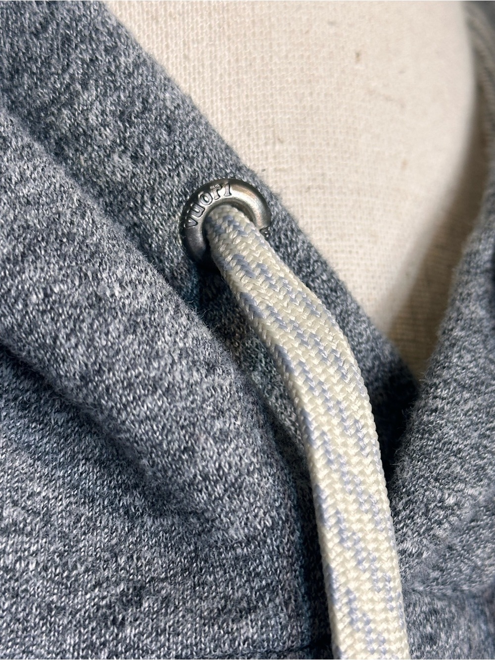 Sz M Vuori Colorblock Hoodie in heather grey - Picture 6 of 9